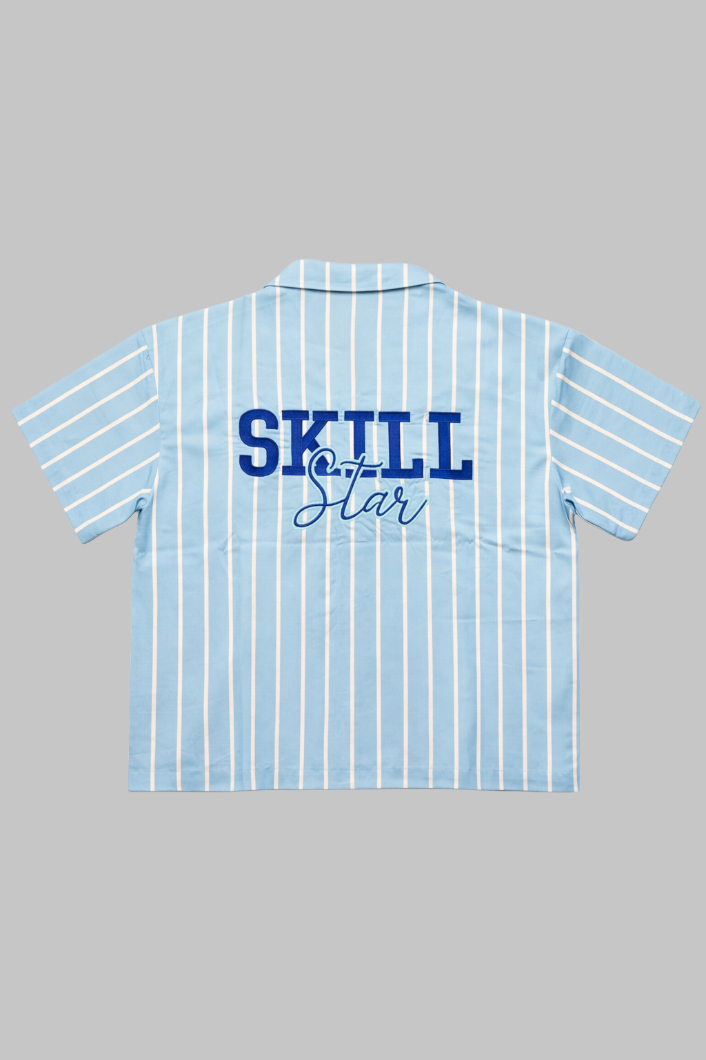 Skillstar Striped College Shirt - Sky Blue