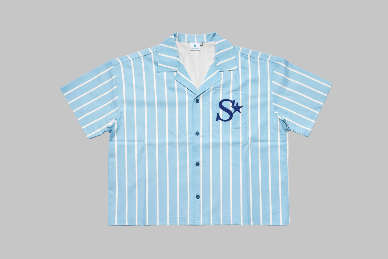 Skillstar Striped College Shirt - Sky Blue
